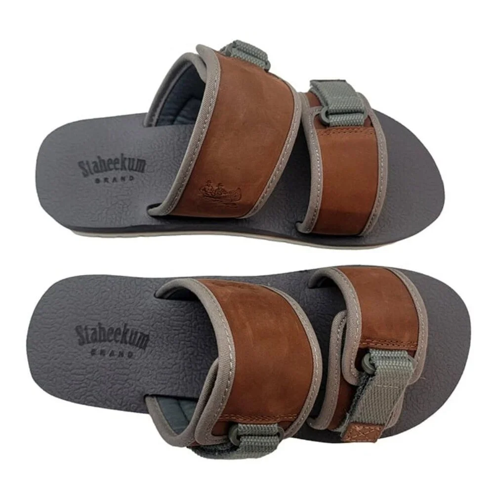 BUY ONE GET ONE FREE Staheekum Seaside Mens Adjustable Strap Slide Sandals. - Picture 5 of 6